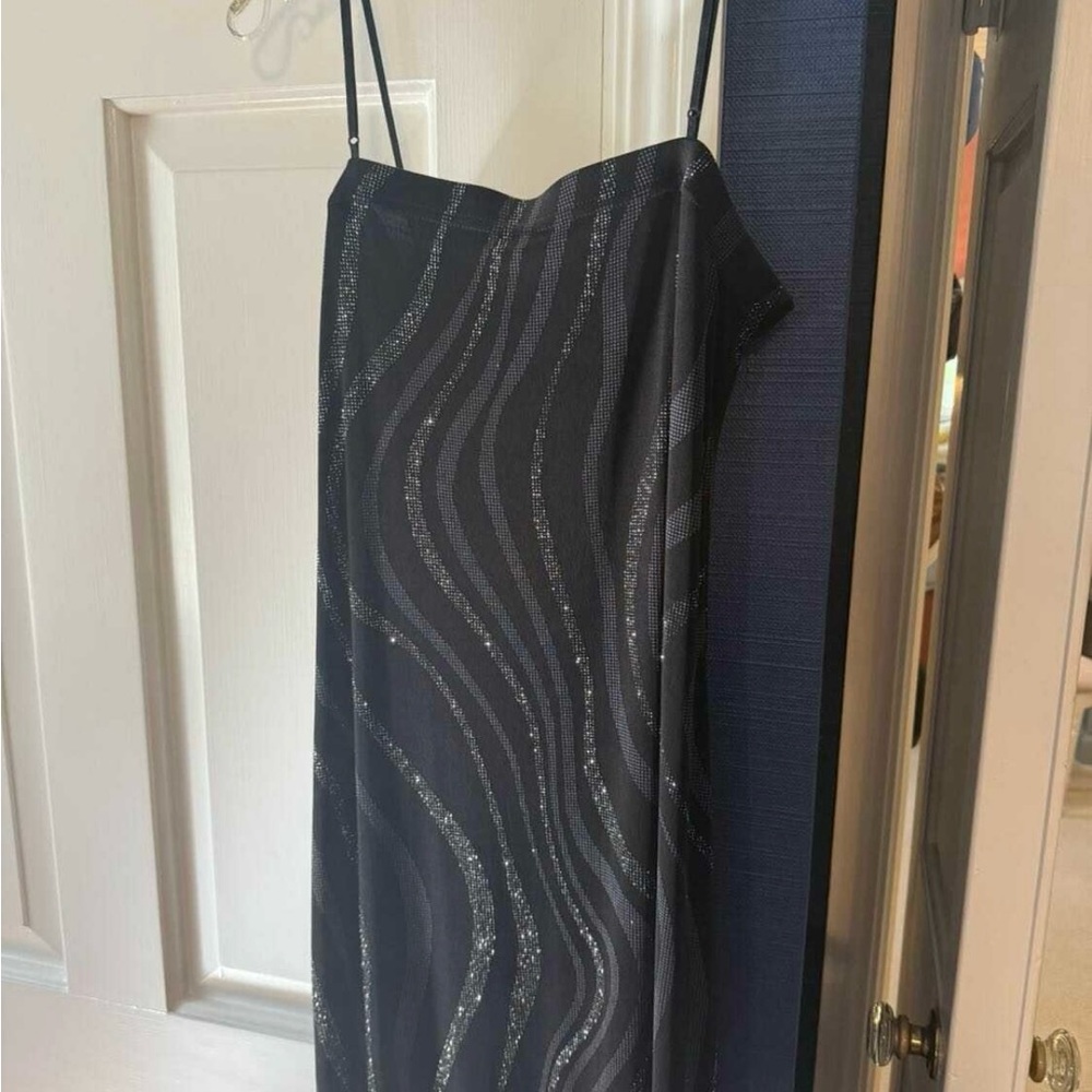 City Triangles Black and Silver Dress